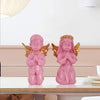 Zart Angel Girl & Wings Boy Sttaue for Home Décor Showpiece Angel Set