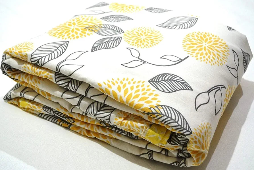 Trance Home Linen Pure Cotton Reversible Dohar Toddler Size | Cotton Ac Quilt for Babies | Infants - New Born Blanket | Soft Light-Weight Bed Blanket 0-4 Years Kids 