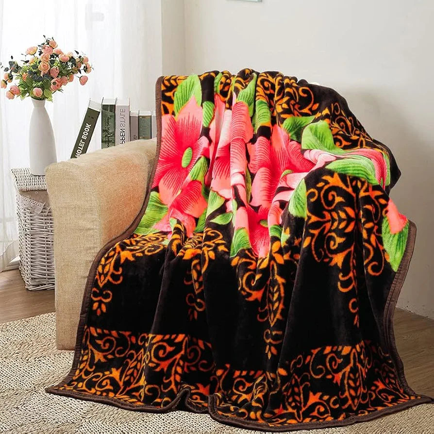 Premium Super Soft Cloudy Printed Mink Single Bed Blanket for All Season, Ultrasoft & Cozy Single Ply Blanket | |152 x 228 Cm | TC - 280