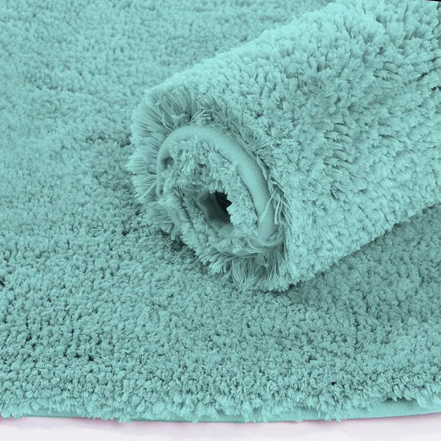 LUXE HOME INTERNATIONAL Bath Mat Super Soft Ultra Absorbent Rectangular Mat Microfibre 3200 GSM Door Mat For HOME/Kitchen/Bathroom/Bedroom/Kid'S Room Floor Mat  Pack Of 2, Blue