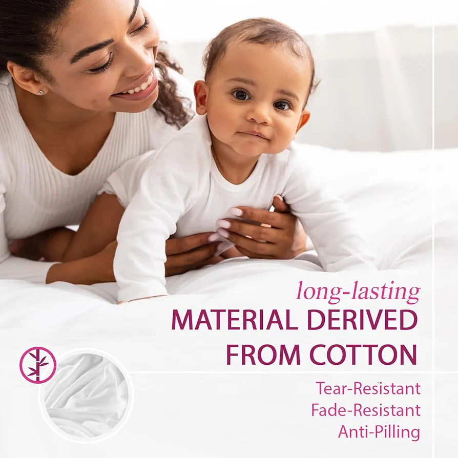 Trance Home Linen Premium 300 TC Pure 100% Cotton Single Size Fitted Bedsheet with 1 Pillow Cover 