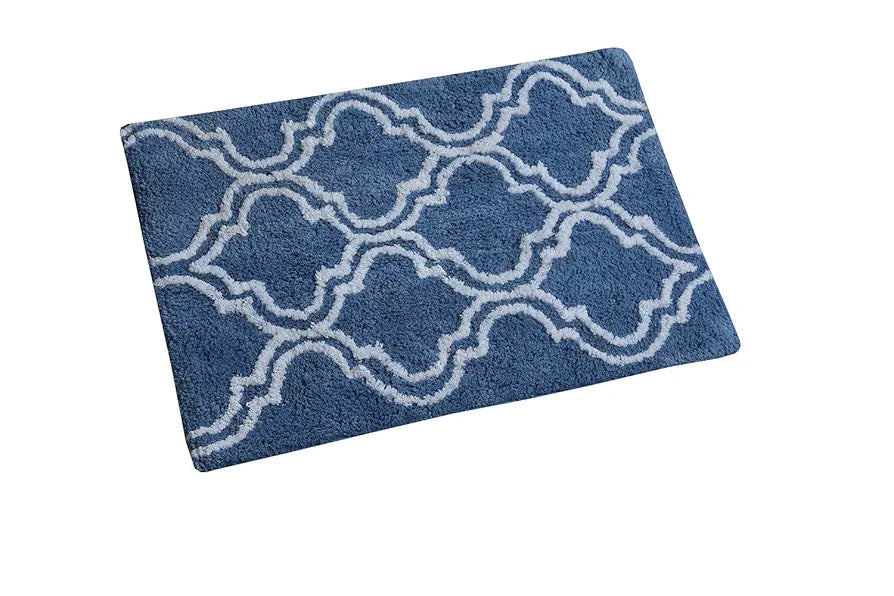 AEROHAVEN™ 100% Cotton Glorious Super Soft Moroccan Designer Anti Slip Bathmat - BM-17 