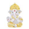 Gold Art India Gold Plated Ganesh Idol for Car Dashboard God for Home Decor Office Table