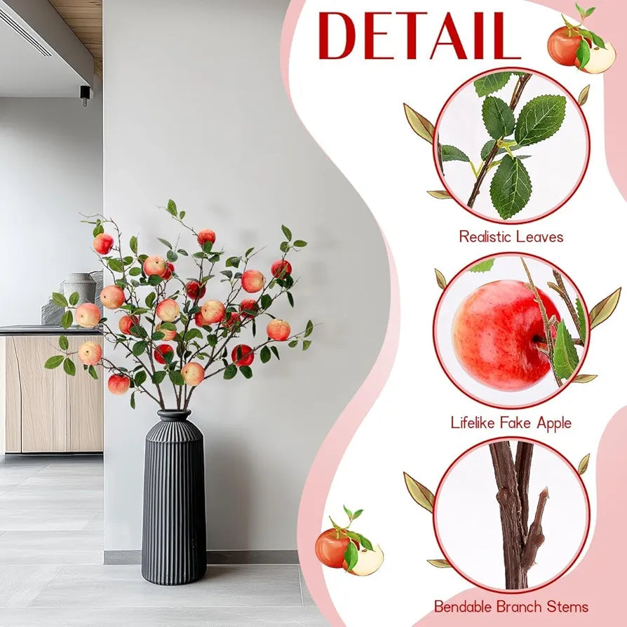 VRB DecTM Pack of 3 Artificial Hibiscus Glabra Fake Plant Flowers for Home, Room,Office | Flowers for Vases | Decoration Items for Room  
