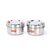 Sumeet Stainless Steel Meal Pack Lunch Box/Tiffin Set of 2Pc 300 ml Each 11.5cm