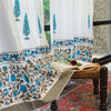 Urban Space Malmal Cotton Curtains 7 feet Set of 2 for Door (Colour Ace of Spade Blue)