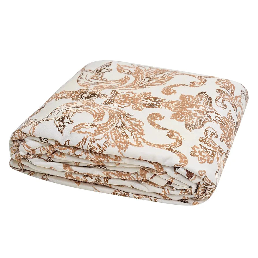 Trance Home Linen 150 GSM Pure Cotton Reversible Dohar Double Bed Size | Ac Blanket Comforter | Soft Light-Weight Bed Blanket 