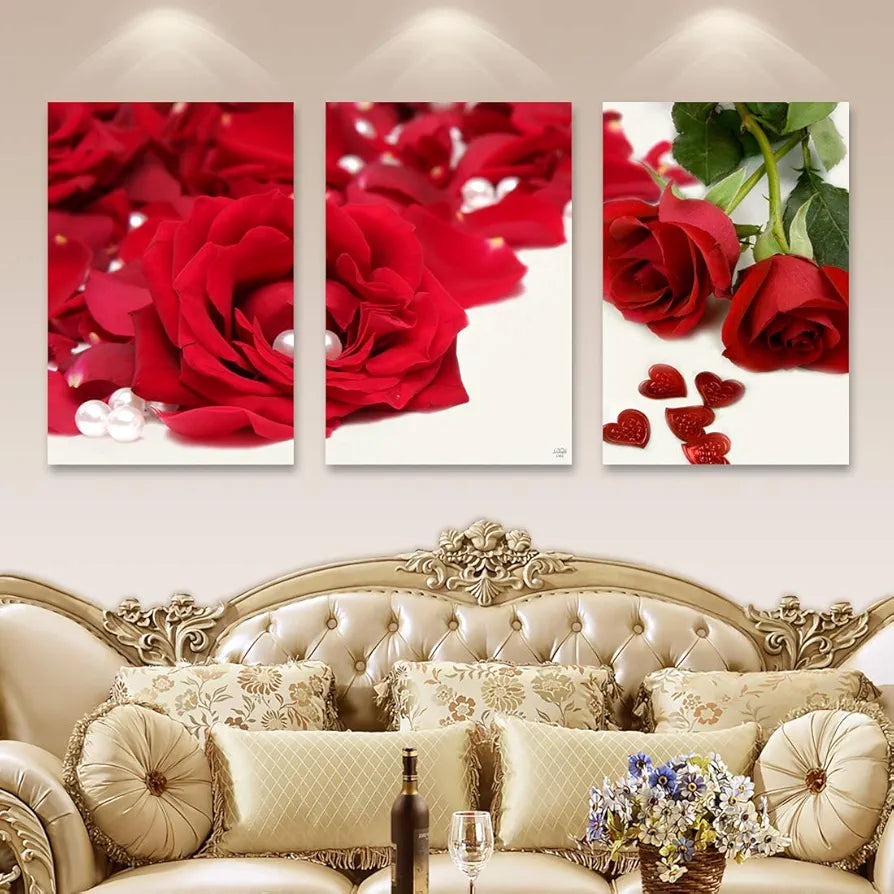 Rangoli MDF 3 Pcs Wall Poster 12x18 Inch Decorative Wall Art for Home, Office, Living Room. P-4, Design-9