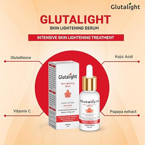 Glutalight Serum With Glutathione Vitamin C Kojic Acid 30 ml