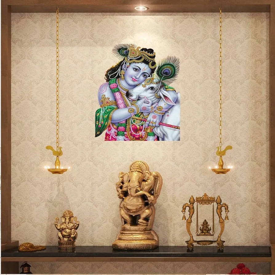 Rangoli White Glossy Vinyl Wall Sticker Premium Self-Adhesive Waterproof Decorative Wall Decal for Bedroom, Living Room, Office & Home Decoration Easy to Apply. Parent-5, Design-25