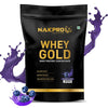 Nakpro Gold Whey Protein Concentrate Blueberry Flavour - 500 gms