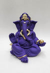 Gold Art India Beautiful Terracotta Ganesha in Violet A Festive and Auspicious Addition