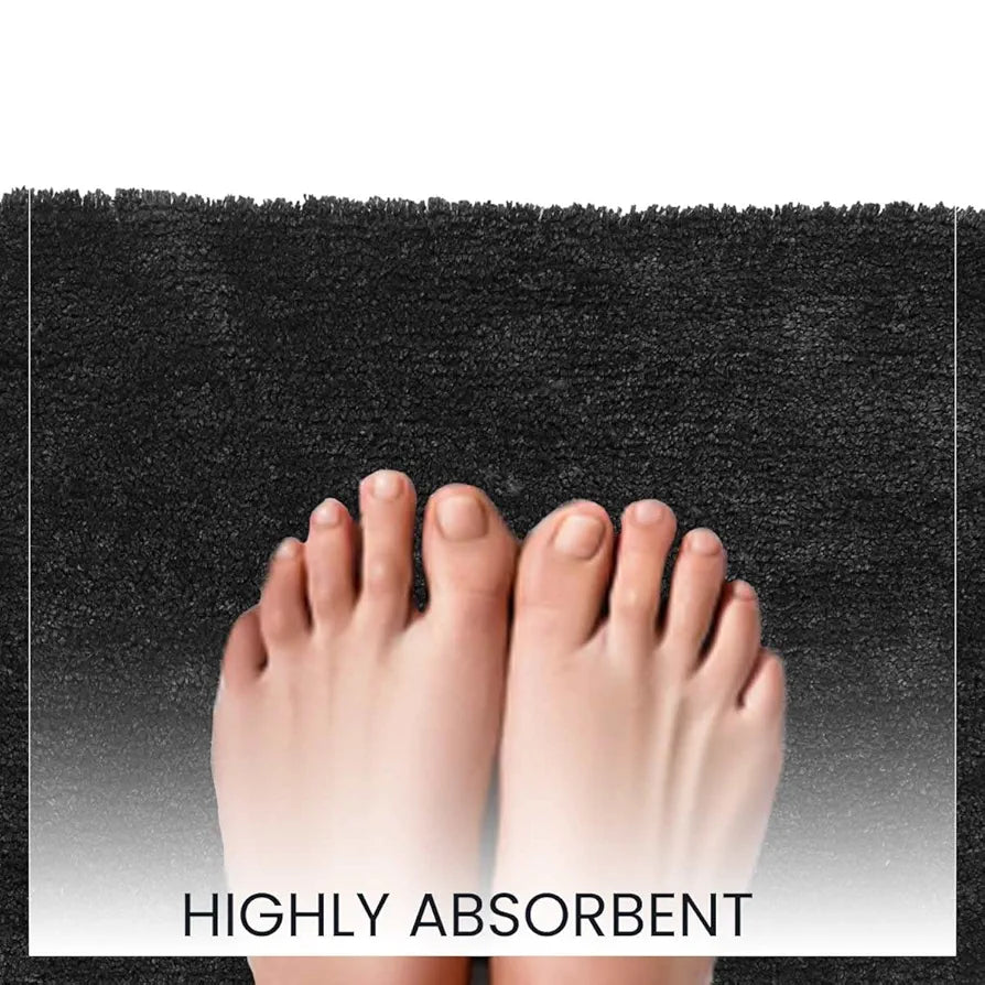 SASHAA WORLD Set of 2 Microfiber Bathmat 