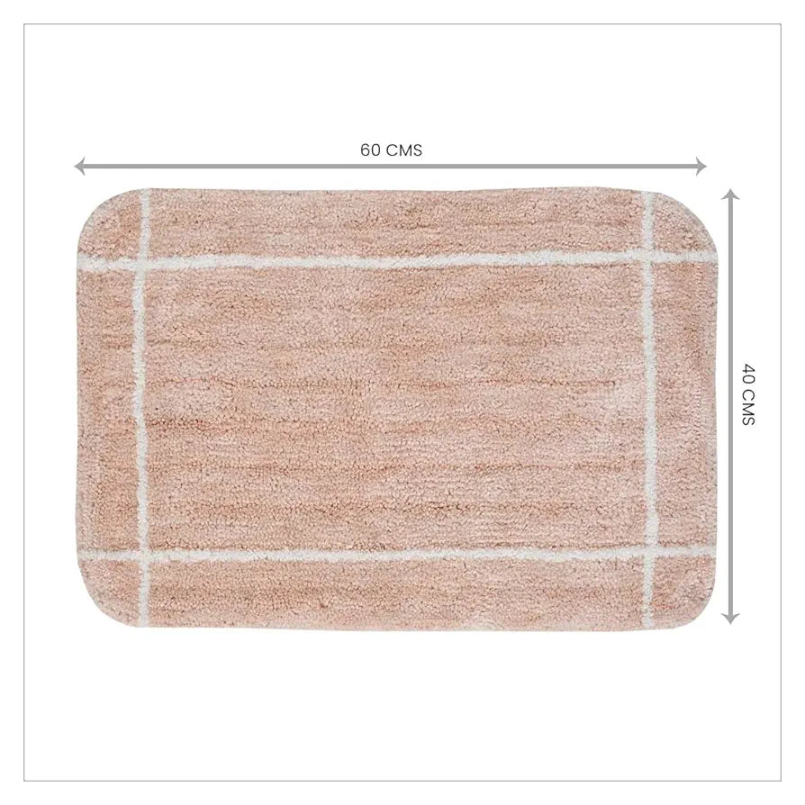 SASHAA WORLD Set of 2 Microfiber Bathmat 