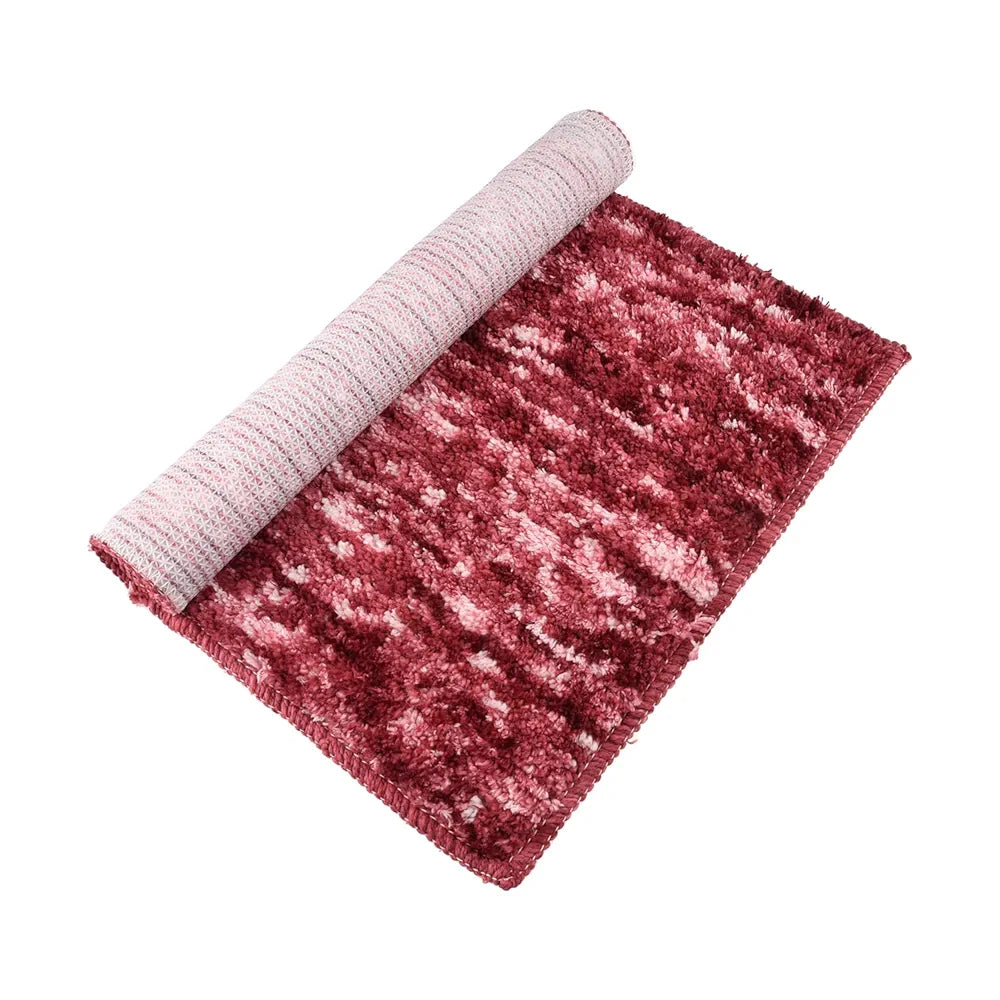 Kuber Industries Multi Riyal Doormat | Microfiber Entrance Mat | Office Entrance Door Mat | Home & Living Door Mat | Maroon | 58 x 40 cm