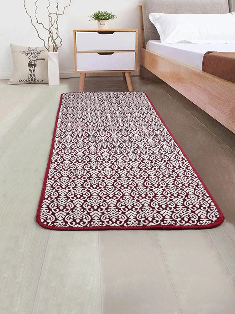 Saral Home Fleur Designer Soft Cotton Durable & Washable Multipurpose Runner for Home/Kitchen/Living Area/Lobby/Office with Anti Skid Backing 