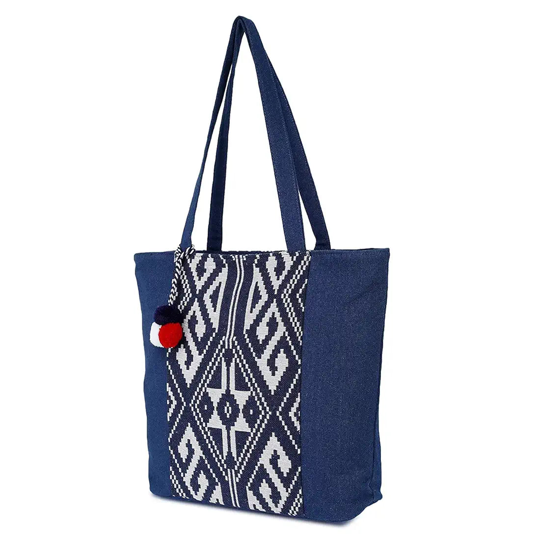 ALII AND ALIIZEY Tote Bag for Women with Zip | College Bag for Girls | Shopping & Grocery Bag |Multi-Purpose Bag