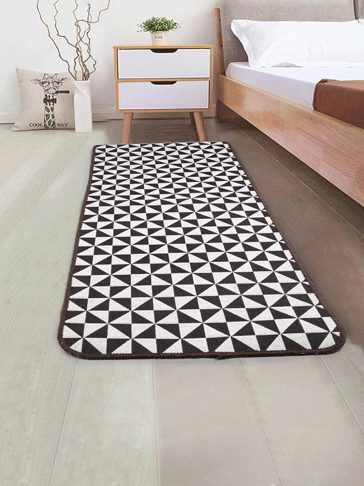 Saral Home Firki Designer Soft Cotton Durable & Washable Multipurpose Runner for Home/Kitchen/Living Area/Lobby/Office with Anti Skid Backing 
