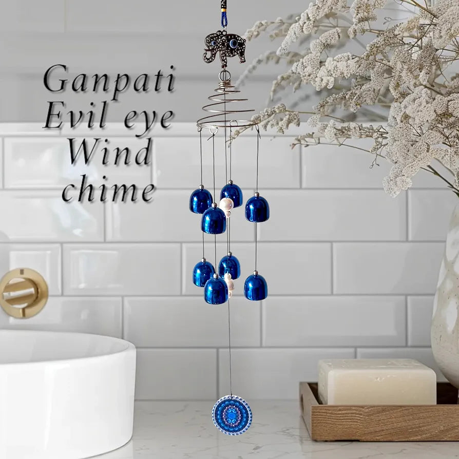 Paradigm Pictures Evil Eye Wind Chime for Home and Balcony Bells