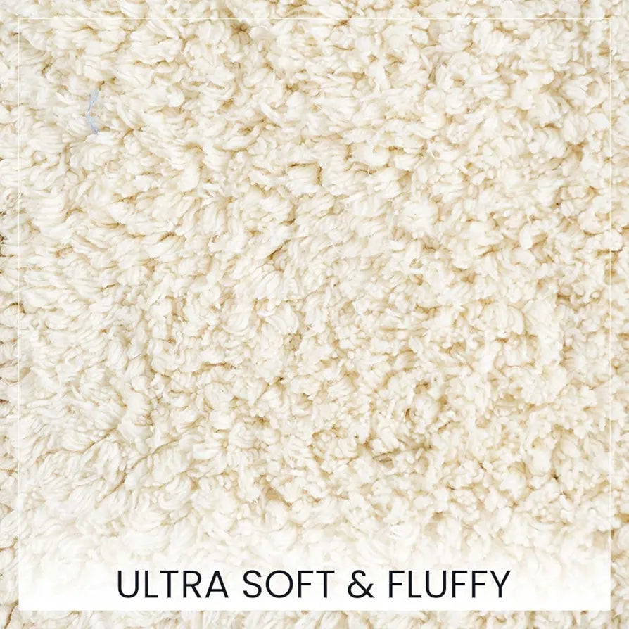 SASHAA WORLD Super Absorbant Cotton Reversible Bath Rectangular Mat Bathroom Rugs 