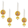 Handmade Artificial Laxmi Ji Decorative Hanging with Lotus & Garland Set of 4