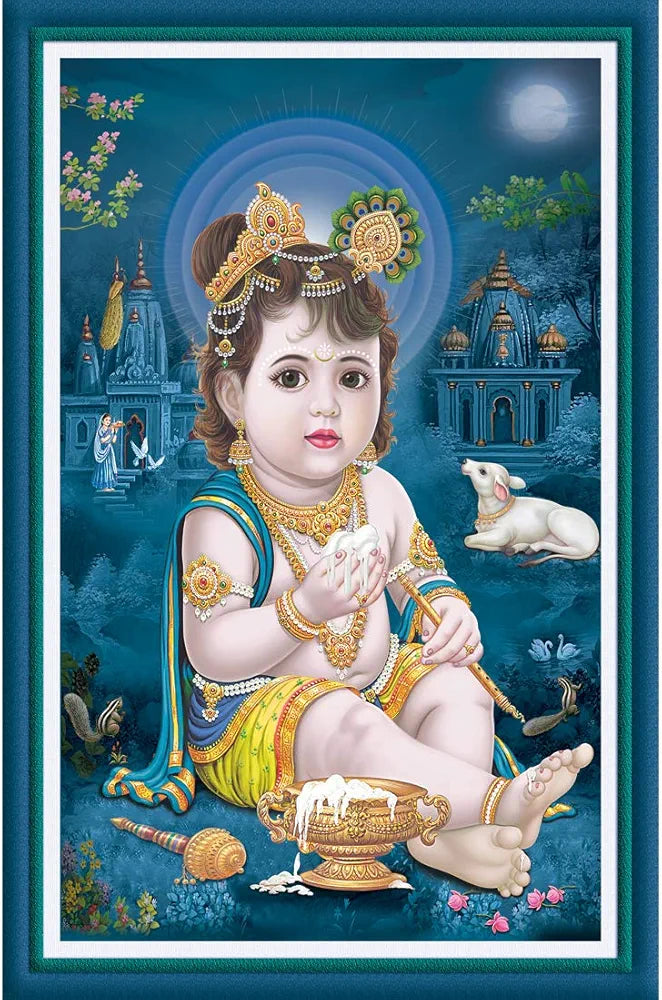 Rangoli MDF Wall Stick Decorative Panel 12x18 Wall Art for Home, Living Room, Bedroom, Office & Decoration. P-1, Design-7