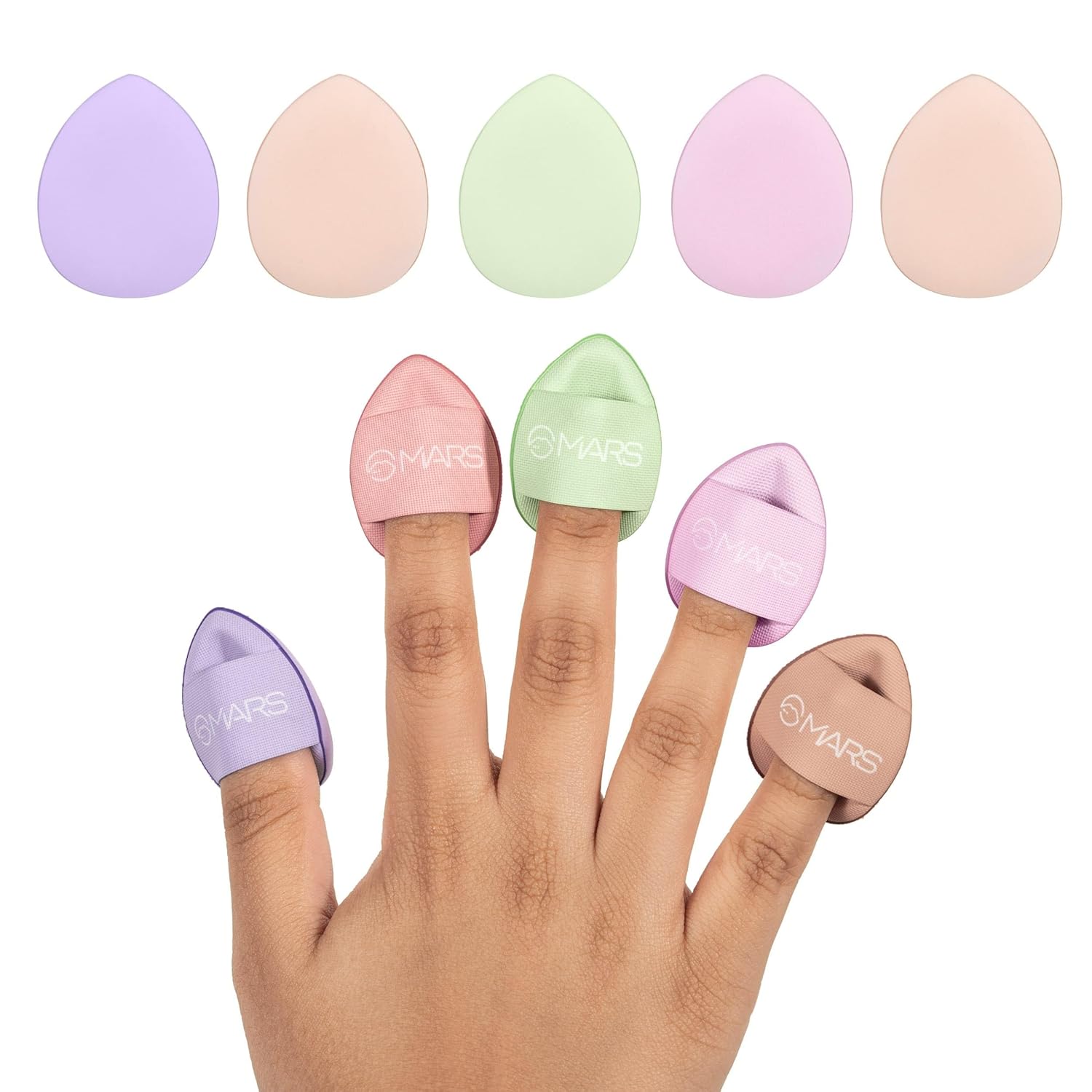 Mars Finger Fits Mini Multipurpose Makeup Puffs For Under Eye, Nose ...