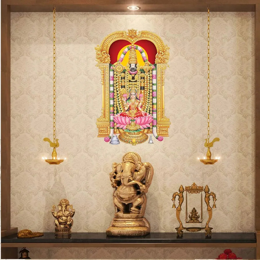 Rangoli White Glossy Vinyl Wall Sticker Premium Self-Adhesive Waterproof Decorative Wall Decal for Bedroom, Living Room, Office & Home Decoration Easy to Apply. Parent-5, Design-11