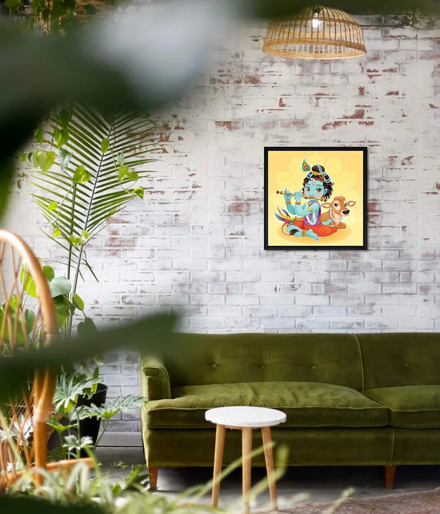 ArtX Paper Traditional Wall Art Painting, Multicolor, Traditional Art, 13X13 in, Set of 1