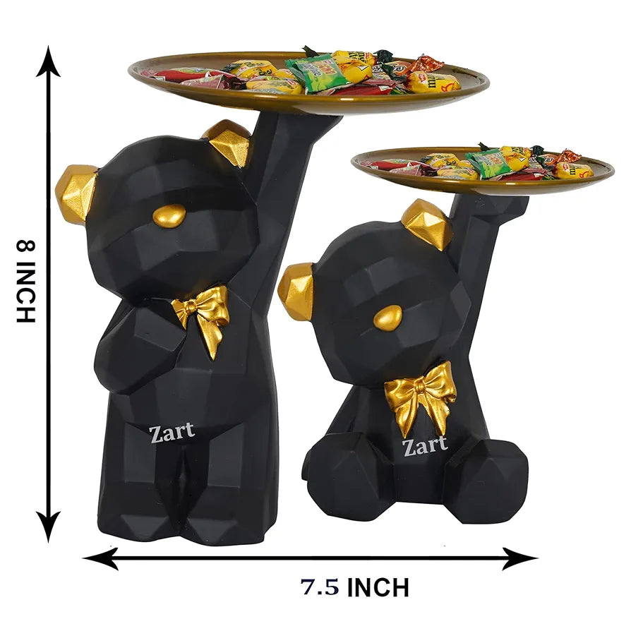 ZART Cool Dog Showpiece for Home Decor Showpiece, Dog Platter Showpiece for Home Decorative Showpiece 