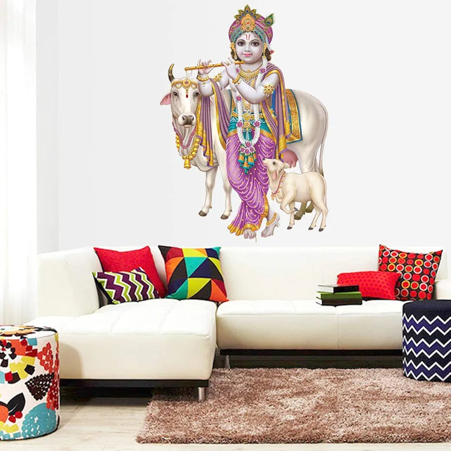 Rangoli White Glossy Vinyl Wall Sticker Premium Self-Adhesive Waterproof Decorative Wall Decal for Bedroom, Living Room, Office & Home Decoration Easy to Apply. Parent-7, Design-19