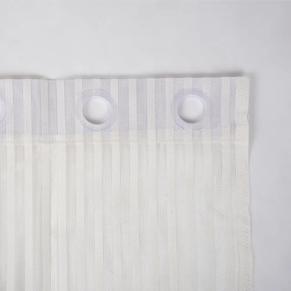 Kuber Industries Window Curtain | Sheer Window Curtains | Parda for Living Room | Drapes for Bedroom | Window Curtain Parda for Home D?cor | Lining Net | 5 Feet | Cream