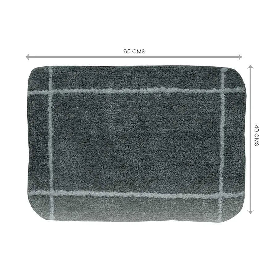 SASHAA WORLD Set of 2 Microfiber Bathmat 