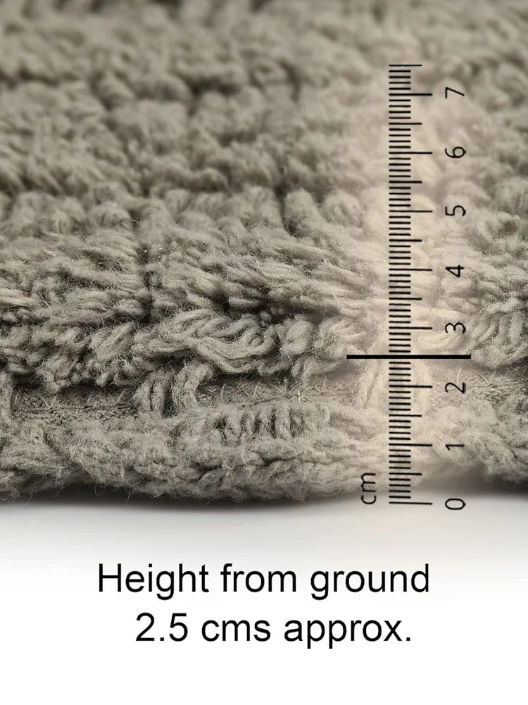 SASHAA WORLD Round Reversible Crochet Bath Mat, Super Absorbent 100% Cotton & Quick Dry Bath Rug for Bathroom Floor Mats 