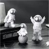 Street27 Resin Astronaut Spaceman Statue Ornament Alphabet Figurine Decors Set Of 3