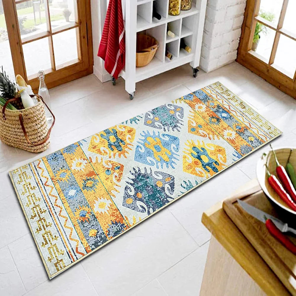 ishro home 3D Printed Bedside Runner Carpet Anti Skid for Home/Kitchen/Kitchen/Living Area/Office Entrance. 
