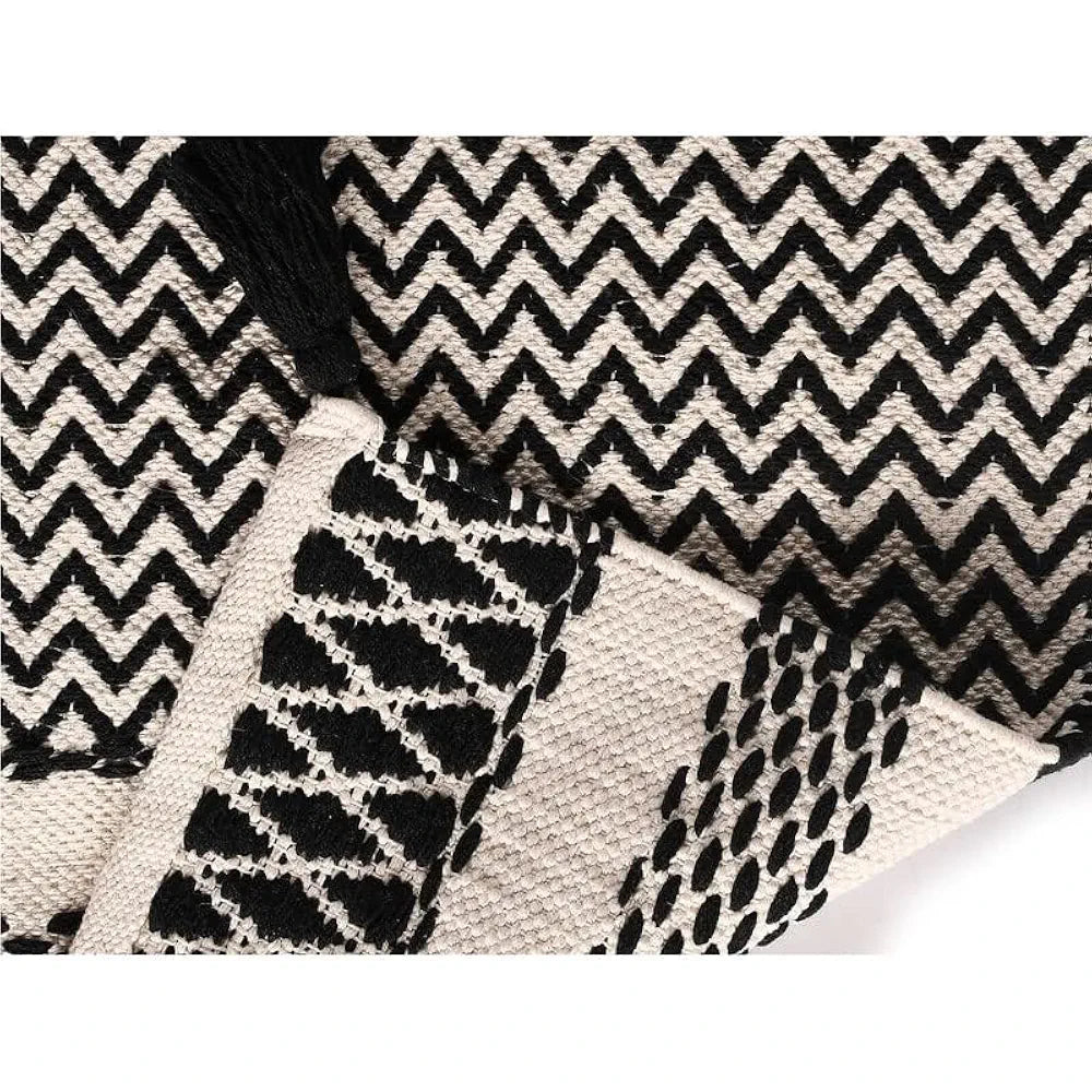 SASHAA WORLD Handwoven Cotton Table Runner, 6 Seater Table Runner/ Dining Table Decoration 