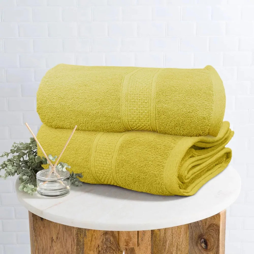 Luxe Home Cotton Bath Towel 450 GSM Quick Dry Large Size Bathroom Towels for Men & Women, Home, Kitchen, Gym, Spa 
