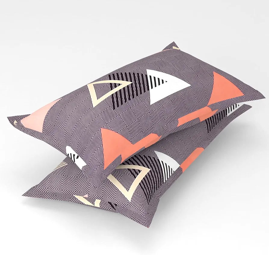 Homefab India 180 TC Microfiber Double BedSheet with 2 Pillow Covers -  - Wine