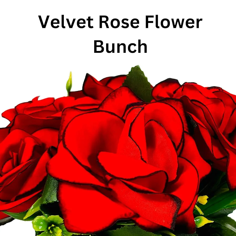 Dekorly Artificial Sunflowers, Rose, Anthurium Fake Flowers Potted Artificial Plants Decorative Artificial Flowers Indoors for Home Office | Natural Wooden Pot 