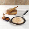 Vinod Black Pearl Hard Anodised Tawa - 26.5 cm | 5.25mm Thickness | Metal Spoon Friendly | Riveted Sturdy Handle | Long Lasting Roti, Paratha Tawa