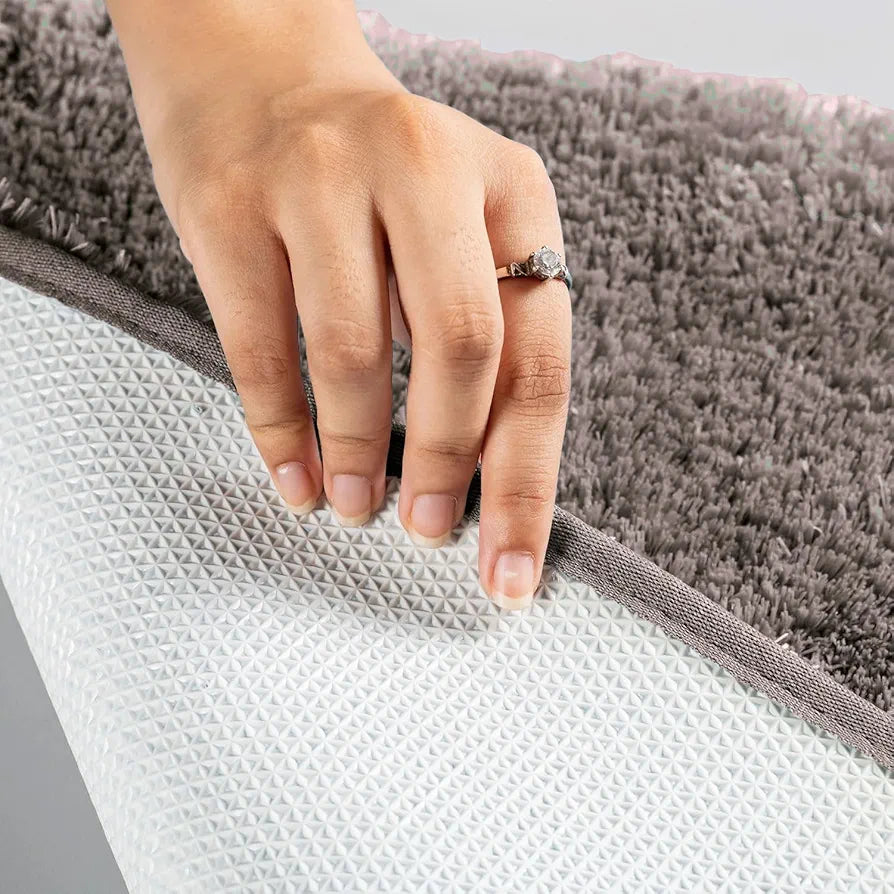 LUXE HOME INTERNATIONAL Carpet Super Soft Anti Slip Vegas Rectangular Rugs For Bedroom,Livingroom,Grey