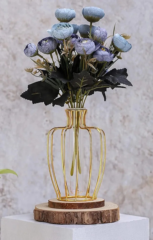 SATYAM KRAFT 2 Pcs Artificial Rose Flower Sticks | Decorative Items for Home Decor, Room, Living Room, Table Centerpiece,Balcony, Office | Perfect for Wedding,Birthday,Enagagement