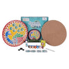 Hobby India Diy Lippan Art Mandala Painting and Craft Kit - Complete Set With Wooden Mandala Board | Peacock Design