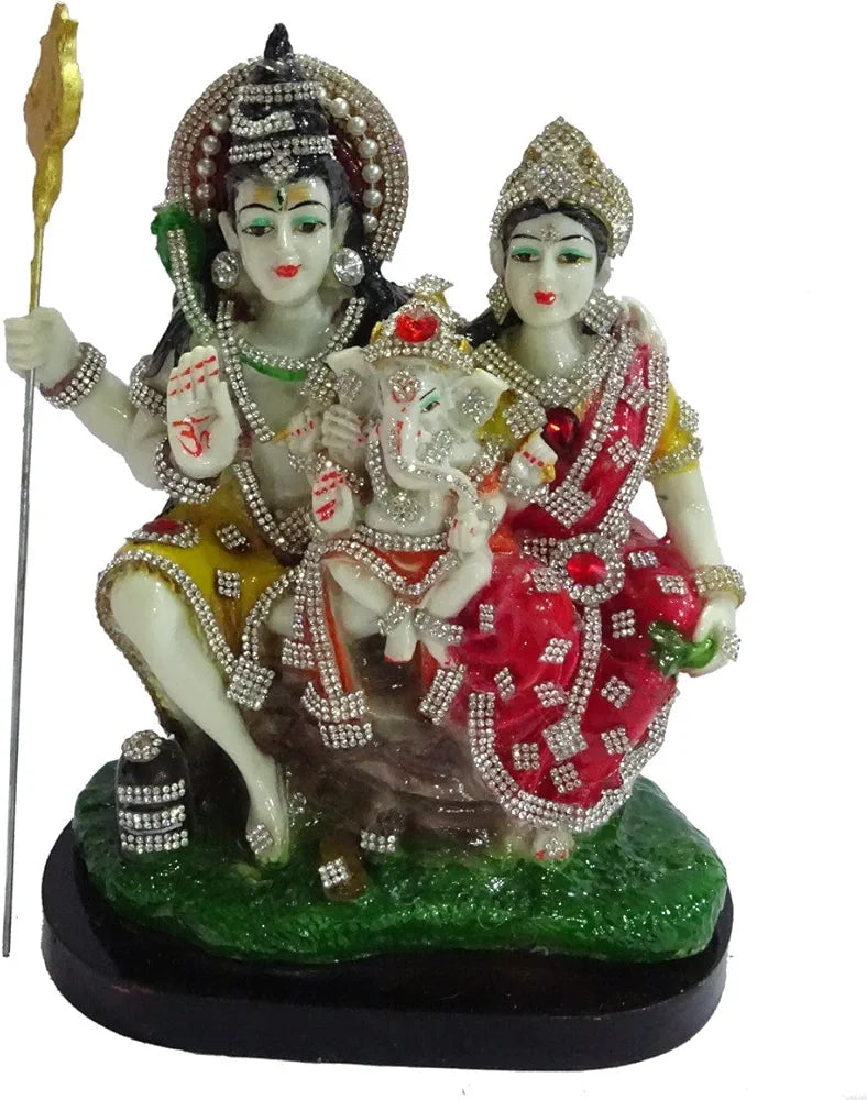 A2Z, Shiv Parivar Idol  for Home Pooja Diwali Decoration :21x13x24 cms