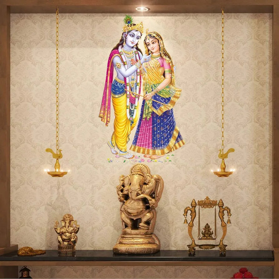 Rangoli White Glossy Vinyl Wall Sticker Premium Self-Adhesive Waterproof Decorative Wall Decal for Bedroom, Living Room, Office & Home Decoration Easy to Apply. Parent-7, Design-11