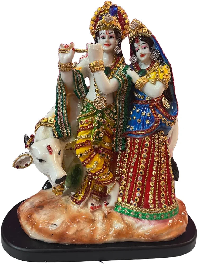 ALILA Marble Finish Murti Idol Statue Sculpture Spiritual Hindu God | Decorative Idols - Home Mandir Temple Office Pooja Room Decor 