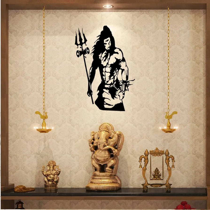 Rangoli White Glossy Vinyl Wall Sticker Premium Self-Adhesive Waterproof Decorative Wall Decal for Bedroom, Living Room, Office & Home Decoration Easy to Apply. Parent-5, Design-23