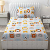 Fresh From Loom Glace Cotton Cartoon Printed Single Bedsheet Kids Bedsheet For Boys & Girls Room With One Pillow Cover 144 tc Multi-Color 1