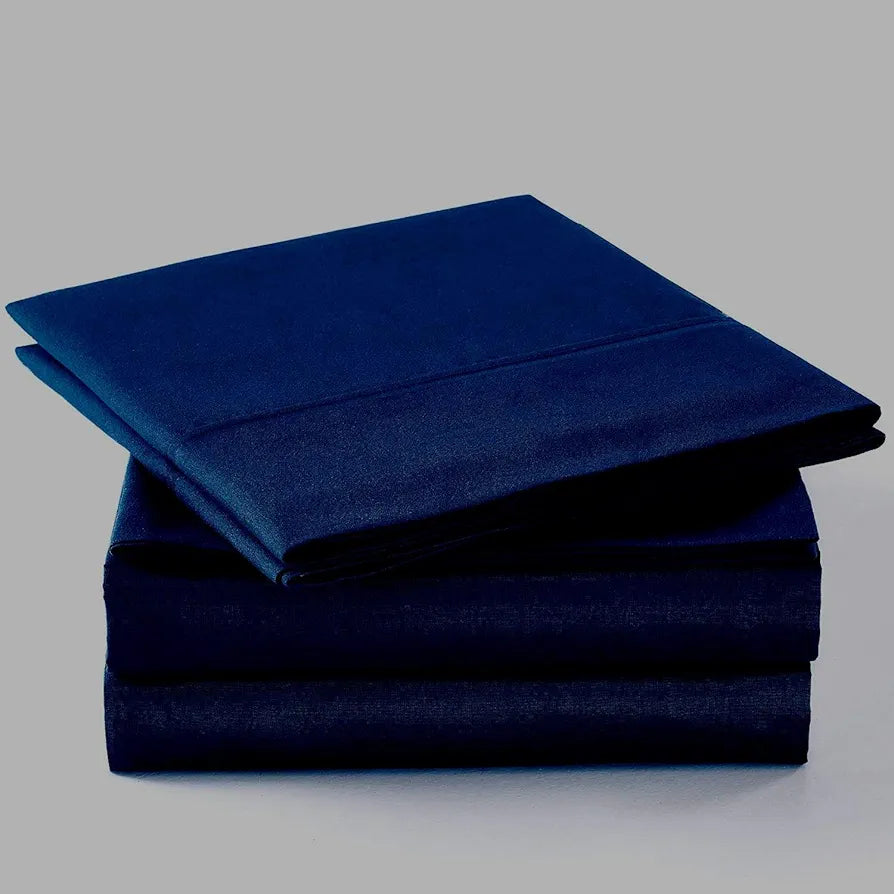 Trance Home Linen Zippered 100% Cotton 400 TC Plain King Size Duvet Cover Quilt Cover Blanket Cover Razai Comforter Cover with 2 Pillow Covers 